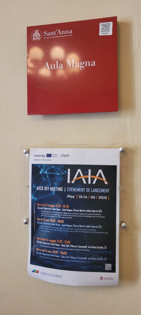 Locandina evento di Lancio del Progetto Interreg IAIA Locandina evento di Lancio del Progetto Interreg IAIA